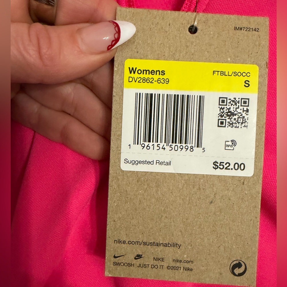 Nike Pink Long Sleeve Quarter Zip - Picture 3 of 4